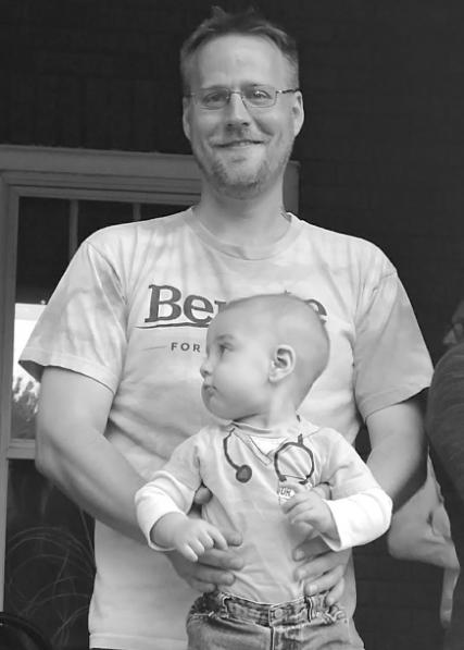 Nathan with his son, Charlie (2017)